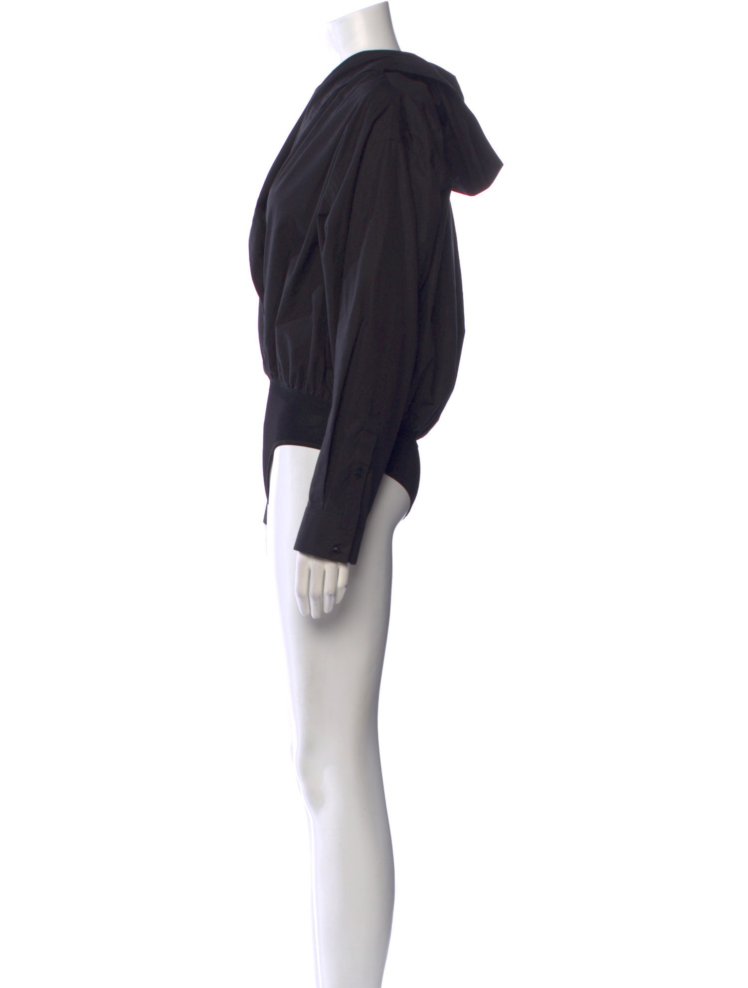 Alaïa V-Neck Long Sleeve Bodysuit