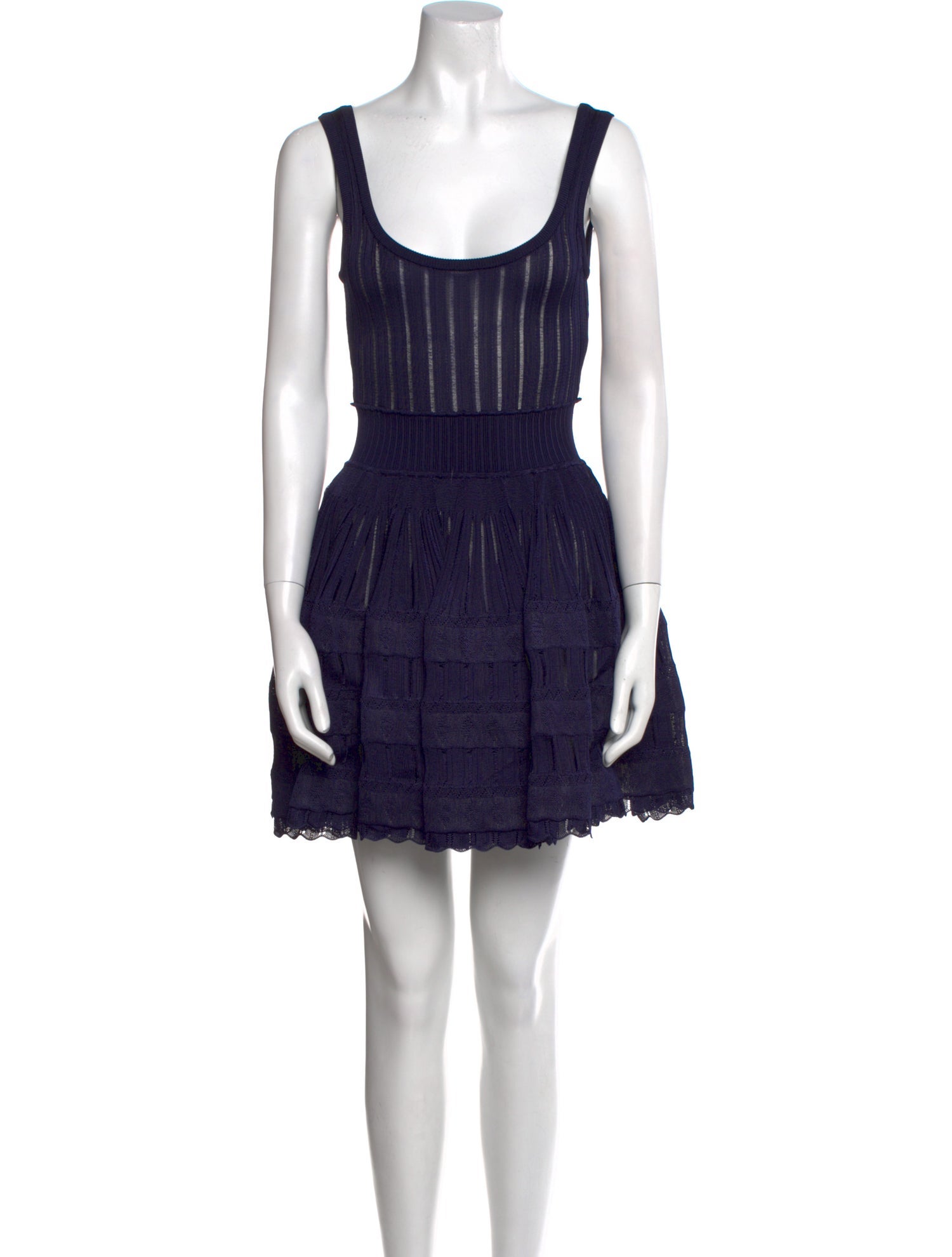 Alaïa Scoop Neck Mini Dress w/ Tags