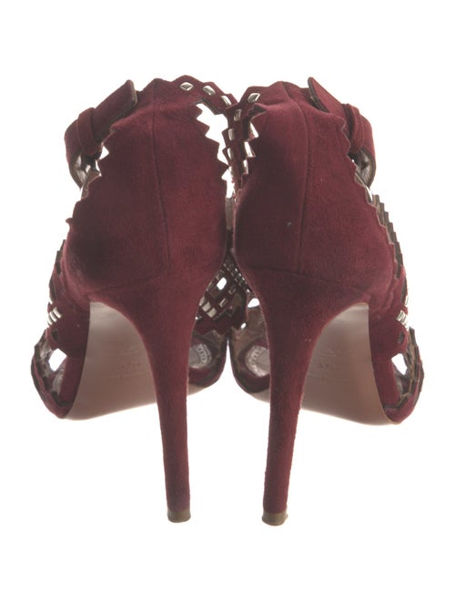 Alaïa Suede Patterned Sandals