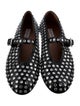 Alaïa Leather Printed Mary Jane Flats