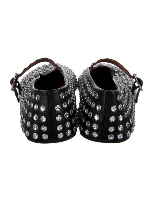 Alaïa Leather Printed Mary Jane Flats