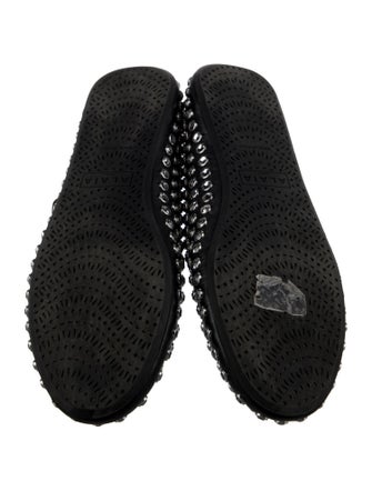 Alaïa Leather Printed Mary Jane Flats