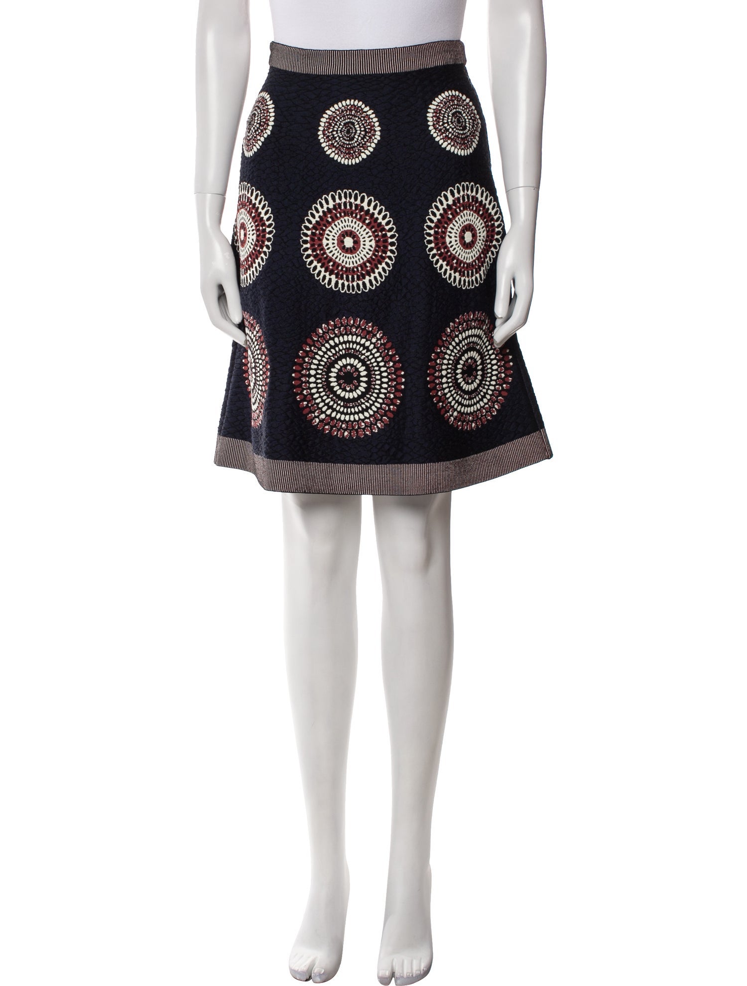 Alaïa Printed Knee-Length Skirt w/ Tags
