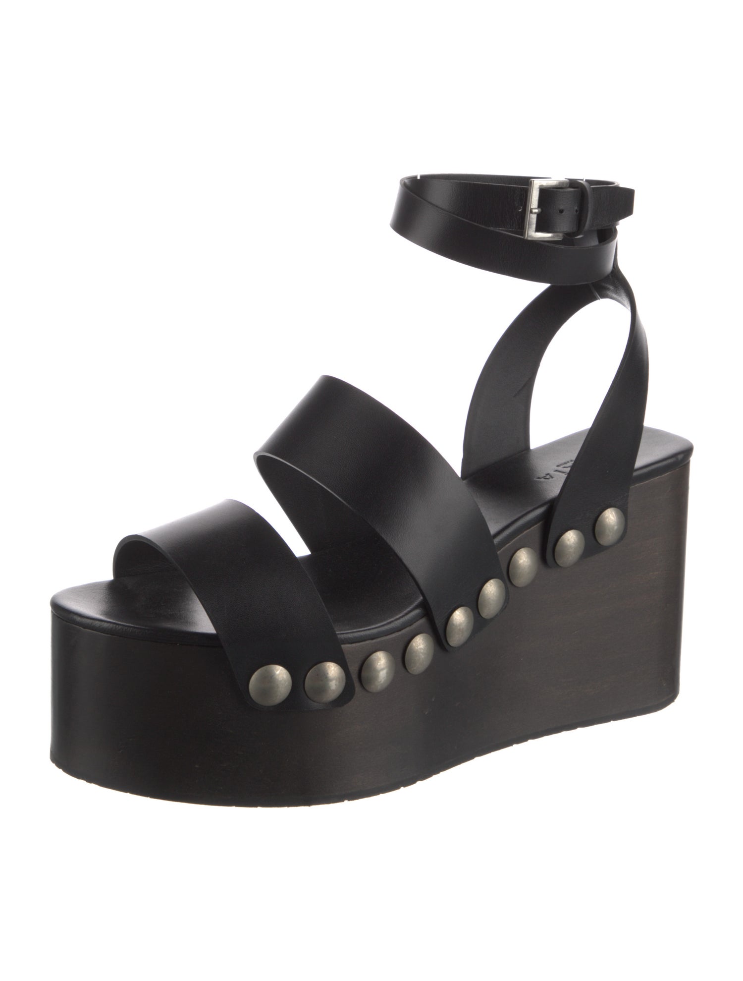 Alaïa Leather Studded Accents Gladiator Sandals