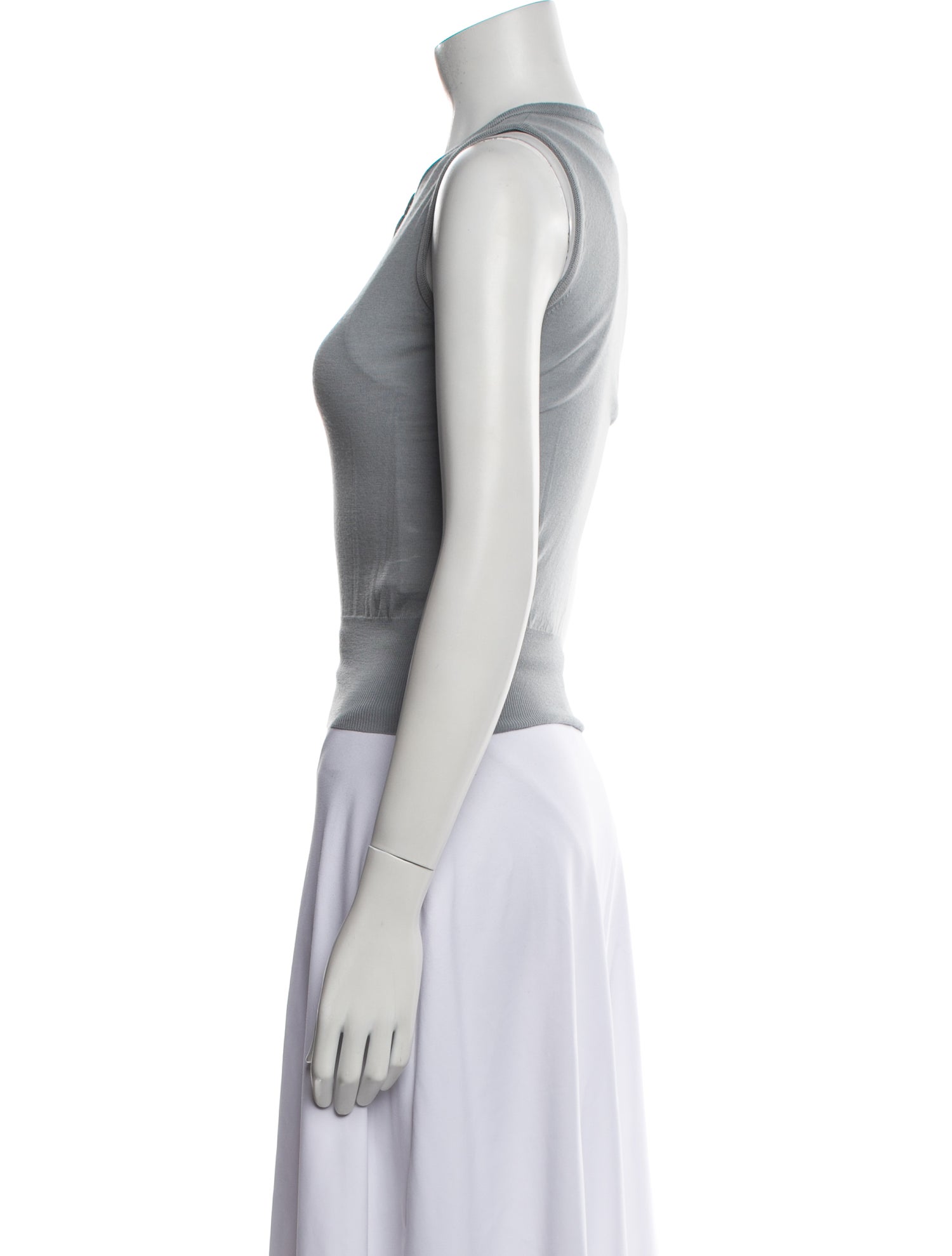 Alaïa Virgin Wool Crew Neck Top