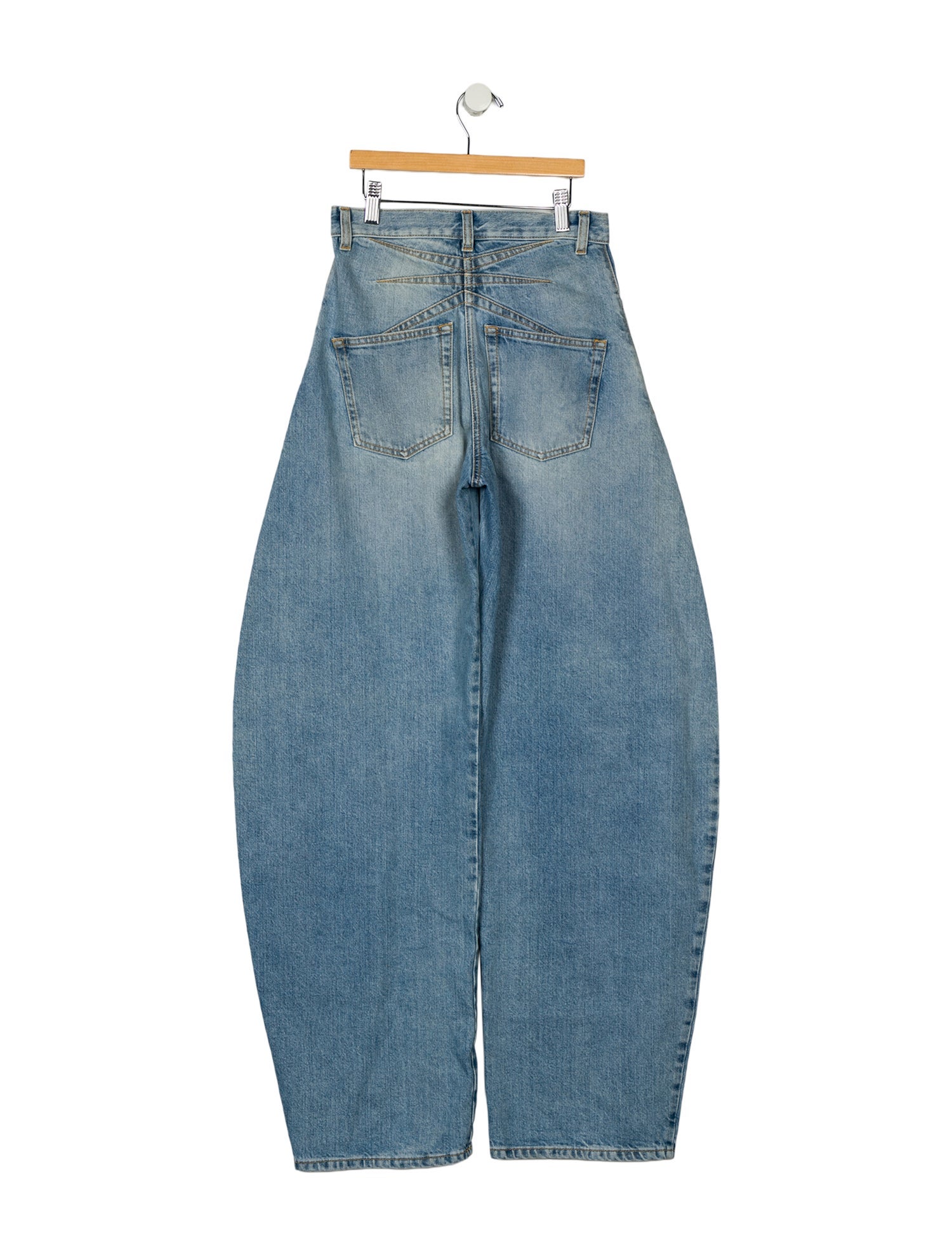 Alaïa High-Rise Straight Leg Jeans
