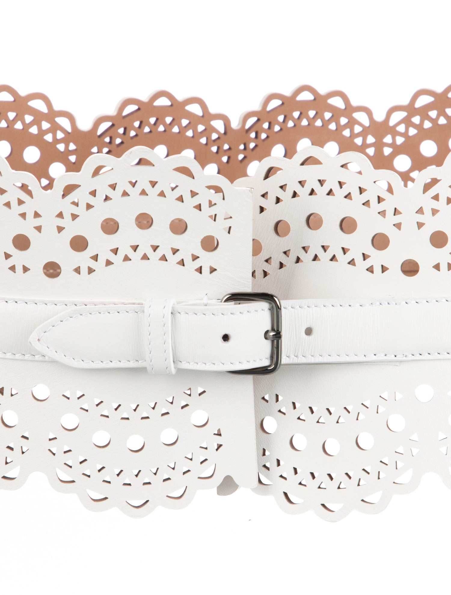 Alaïa Wide Leather Waist Belt