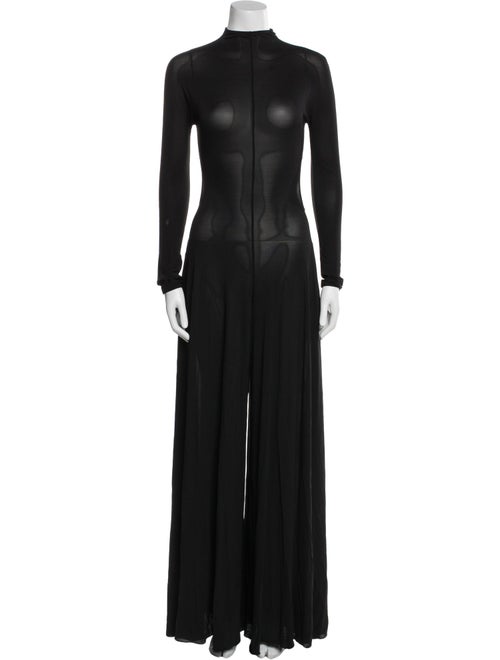 Alaïa Mock Neck Jumpsuit