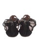 Alaïa Suede Scalloped Accent Gladiator Sandals