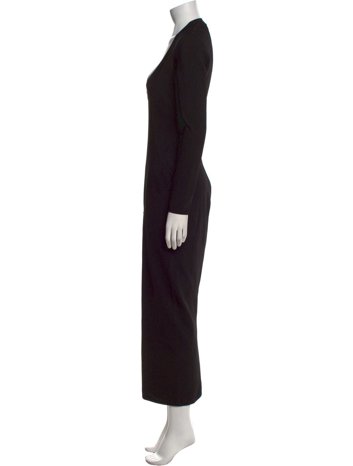 Alaïa Scoop Neck Long Dress
