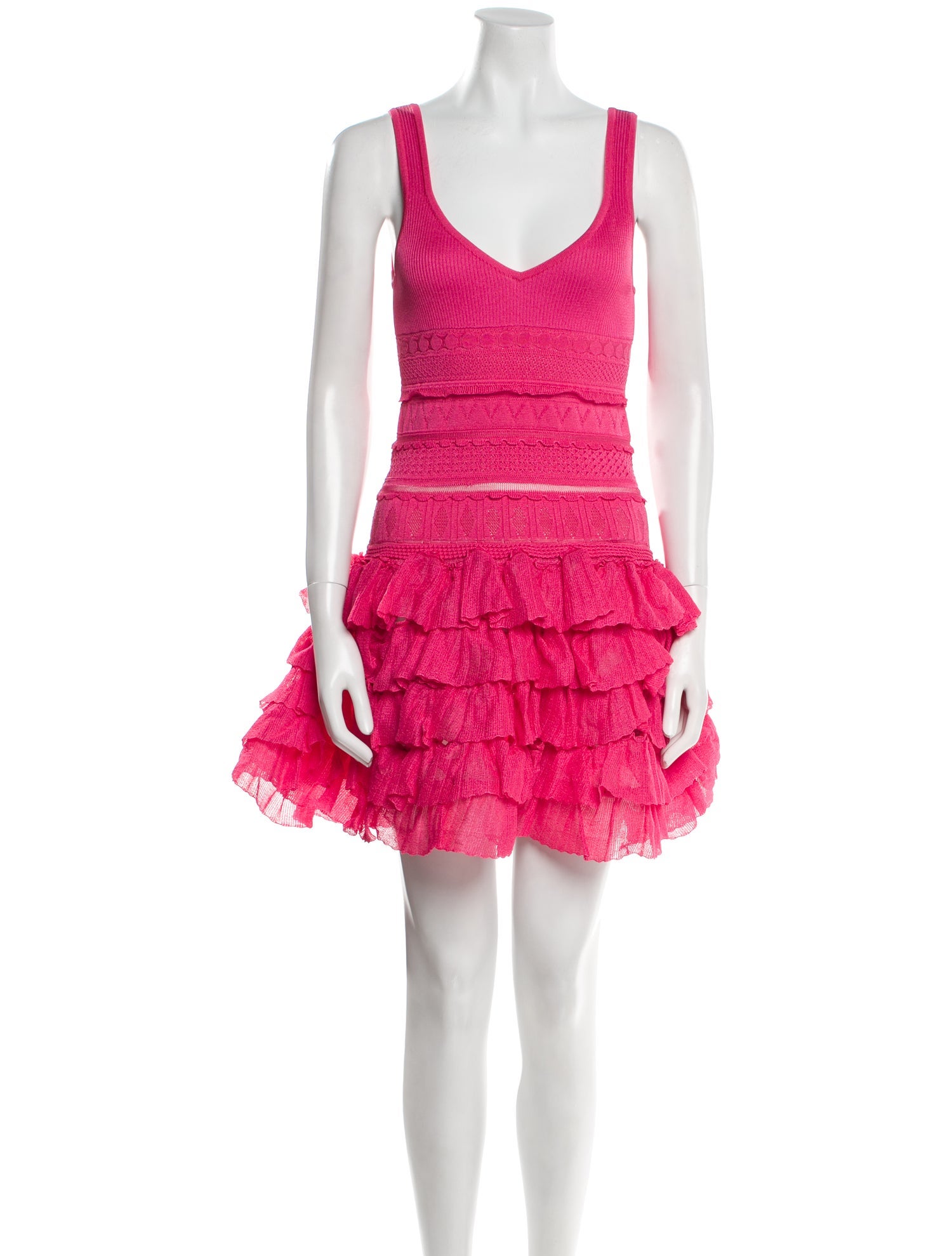 Alaïa V-Neck Mini Dress w/ Tags