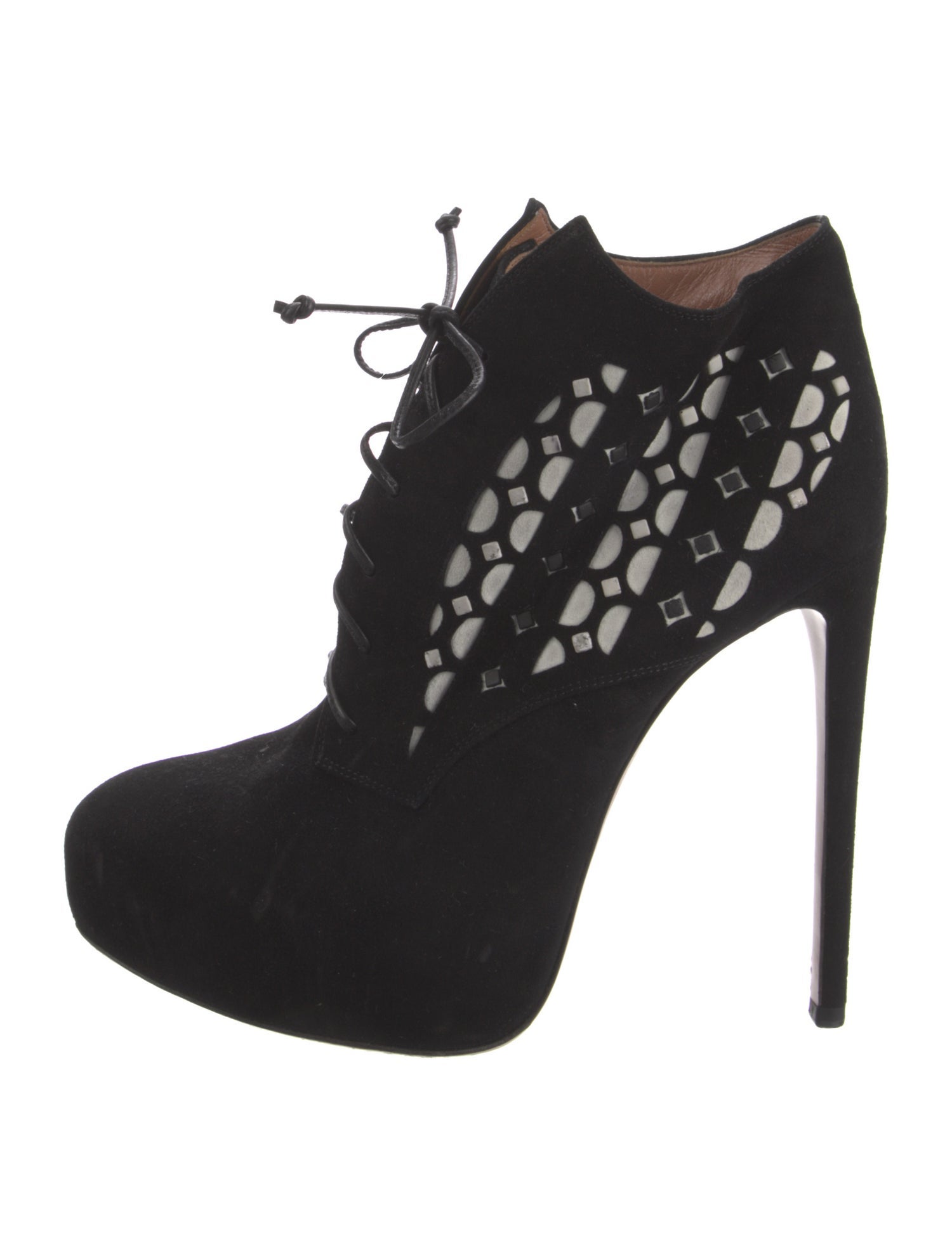 Alaïa Suede Printed Pumps