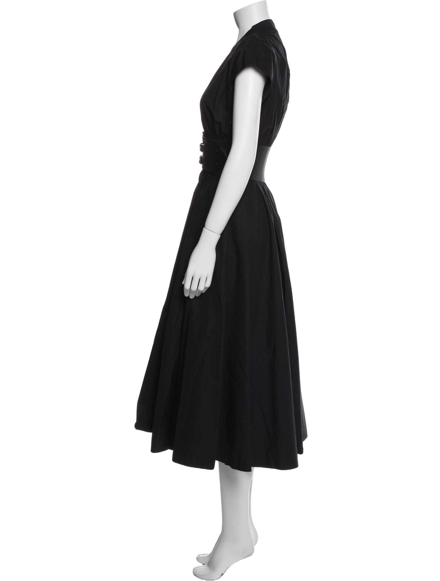Alaïa V-Neck Midi Length Dress w/ Tags