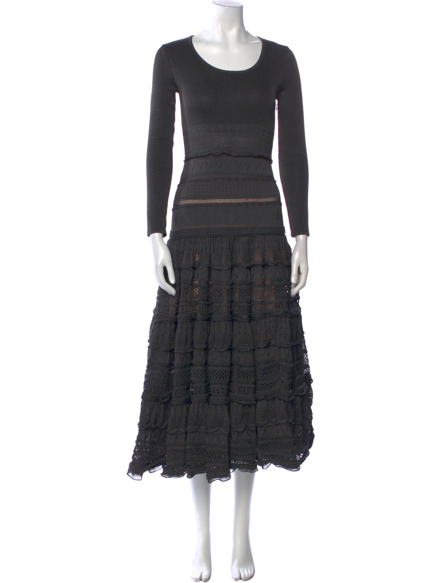 Alaïa Wool Midi Length Dress