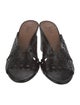 Alaïa Leather Lasercut Accents Slides