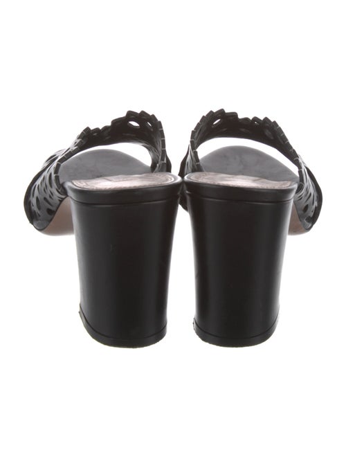 Alaïa Leather Lasercut Accents Slides