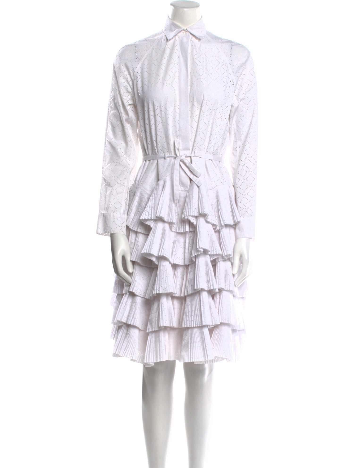 Alaïa Printed Knee-Length Dress