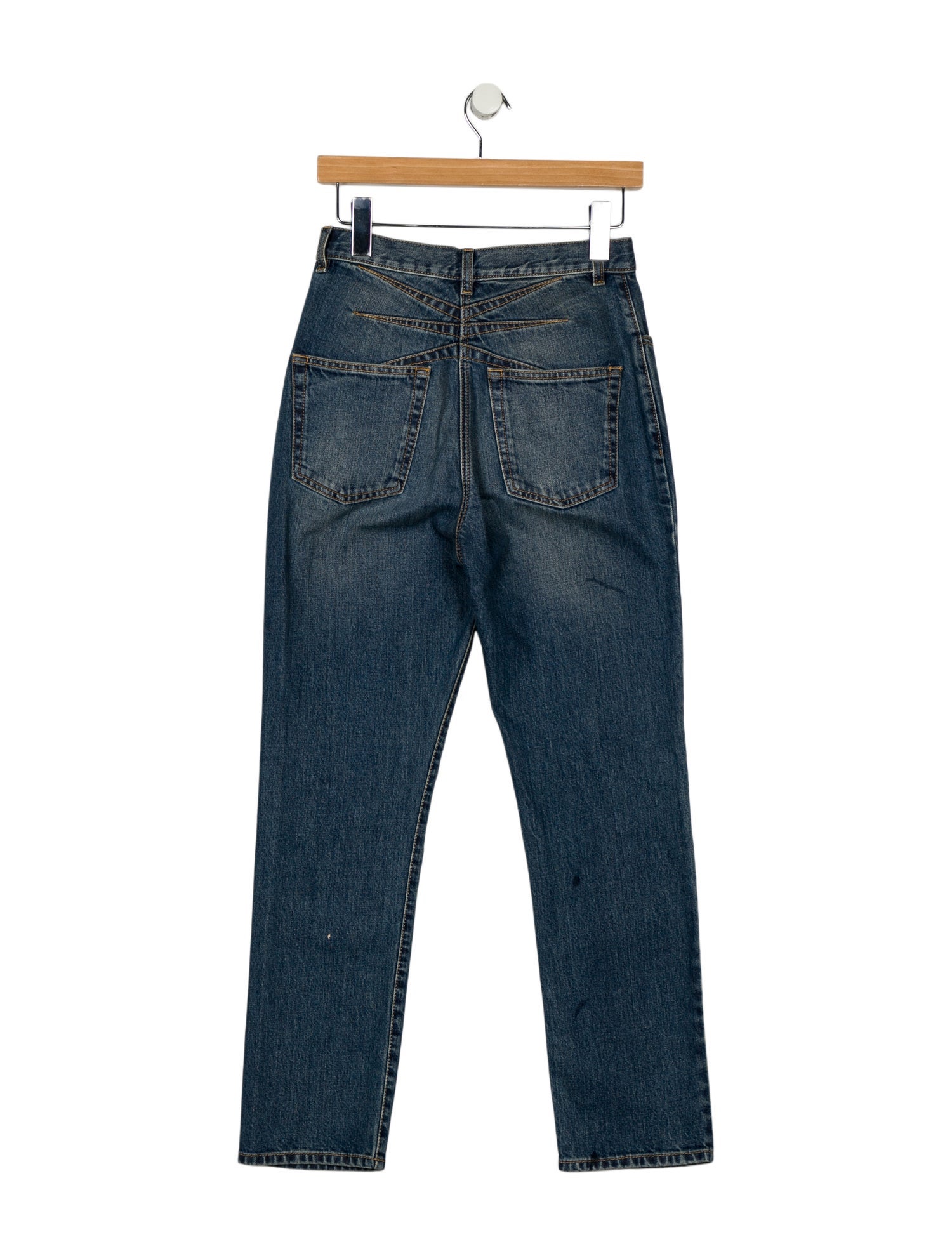 Alaïa High-Rise Straight Leg Jeans