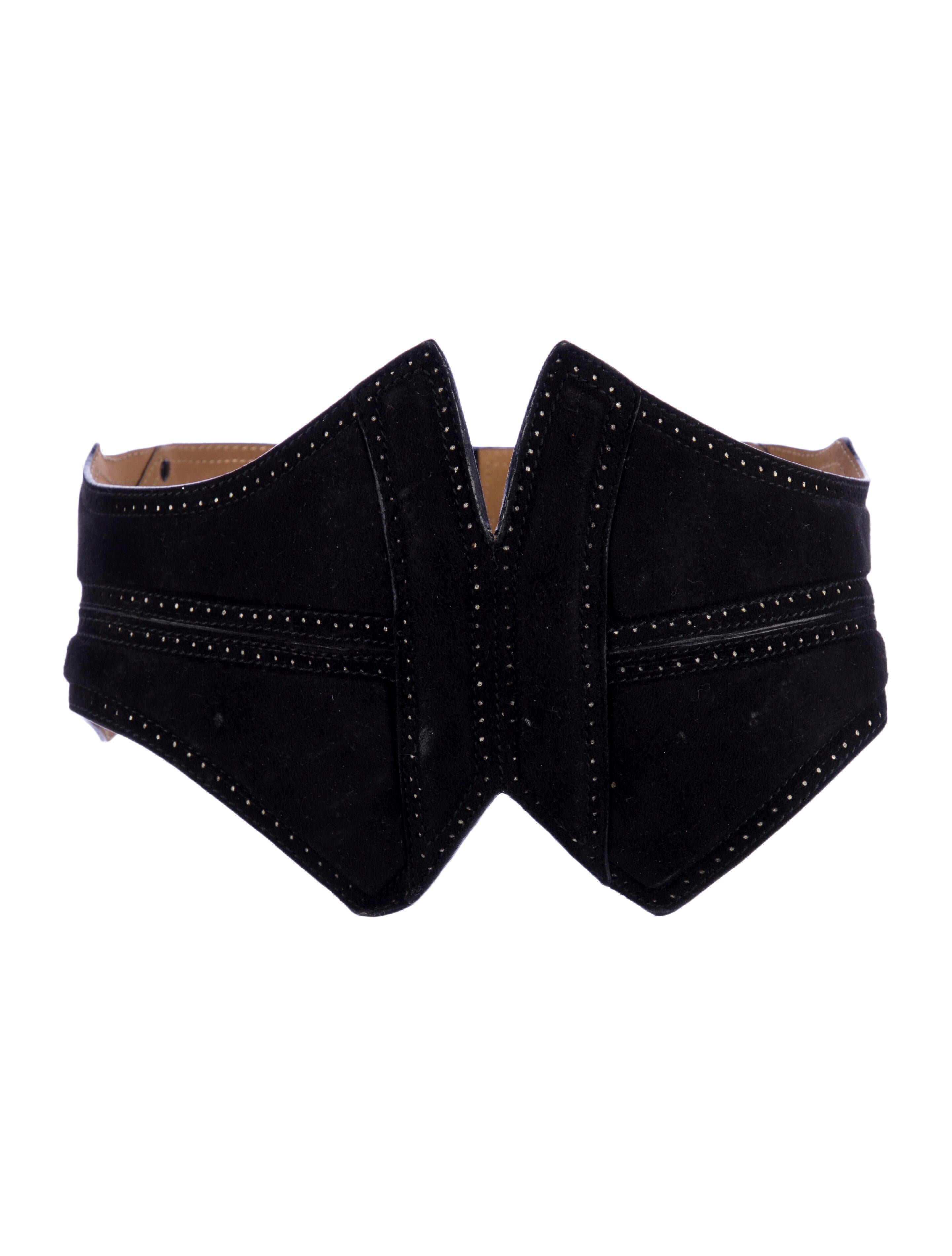 Alaïa Wide Leather Waist Belt