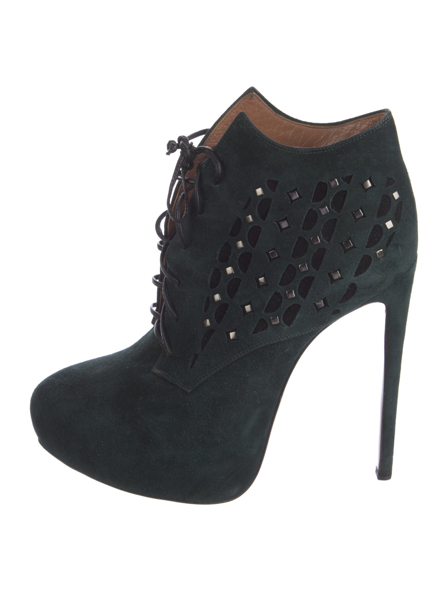 Alaïa Suede Studded Accents Pumps