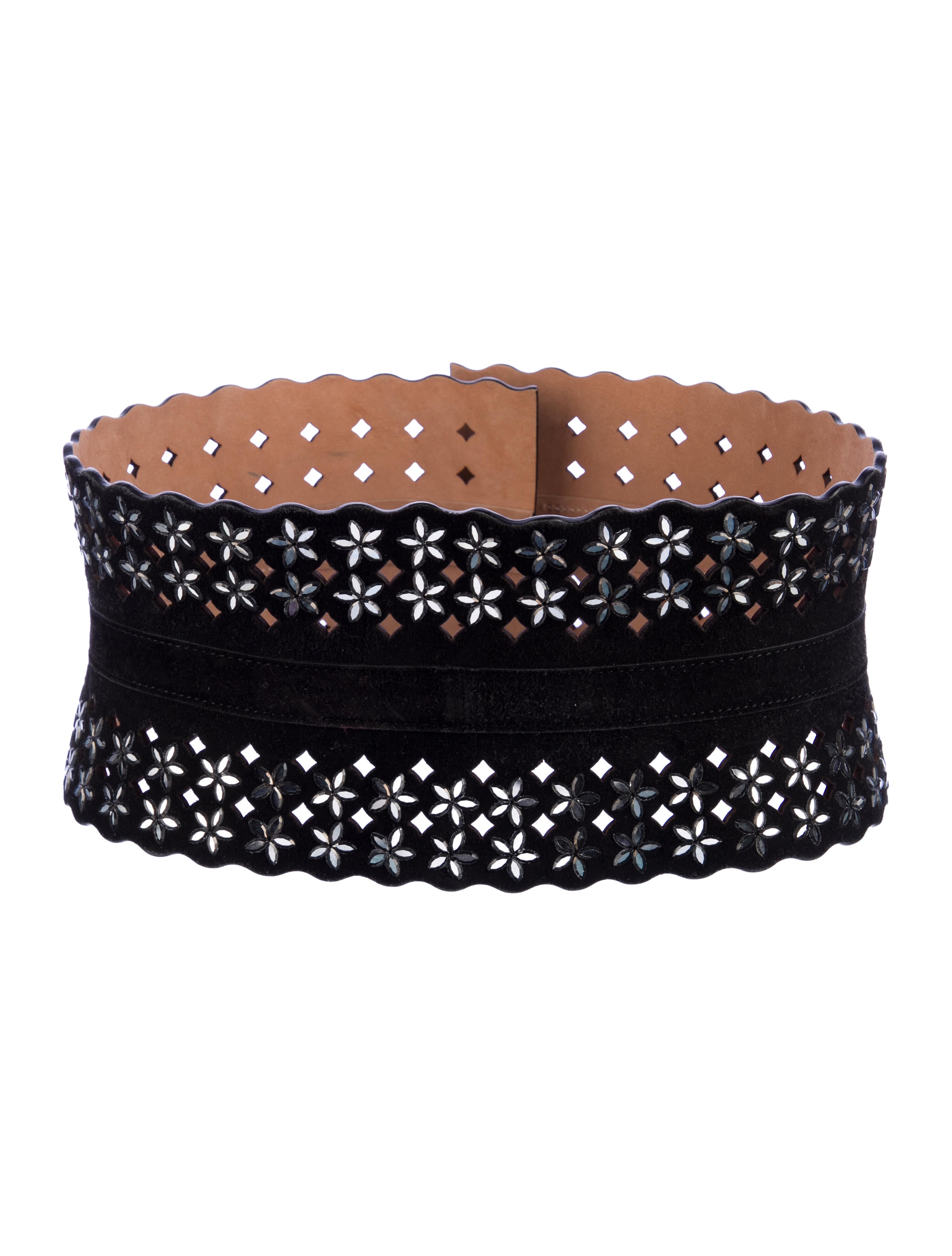 Alaïa Wide Leather Waist Belt