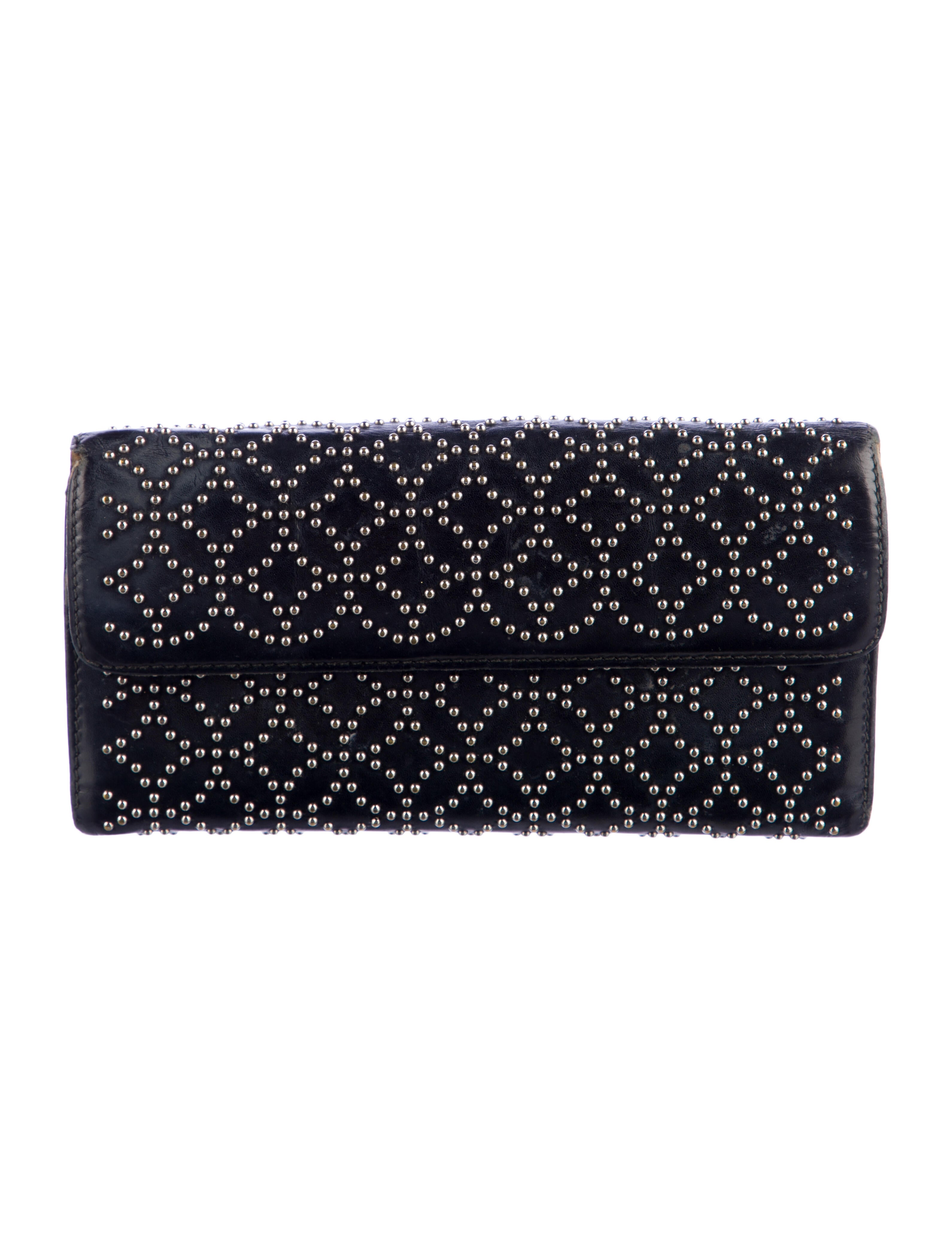 Alaïa Arabesque Leather Continental Wallet