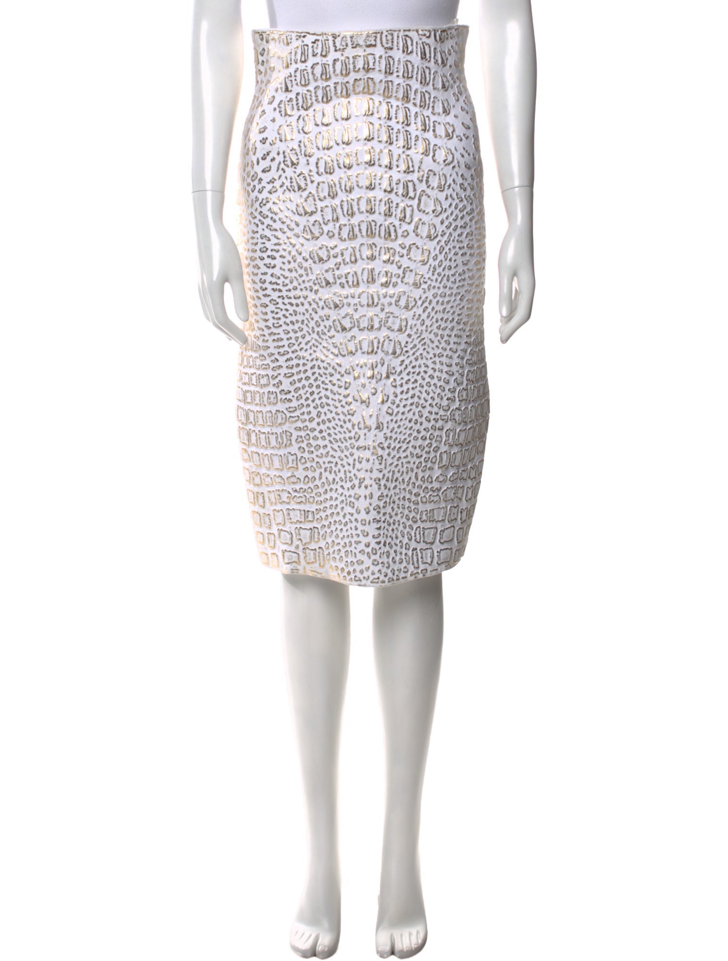 Alaïa Printed Knee-Length Skirt