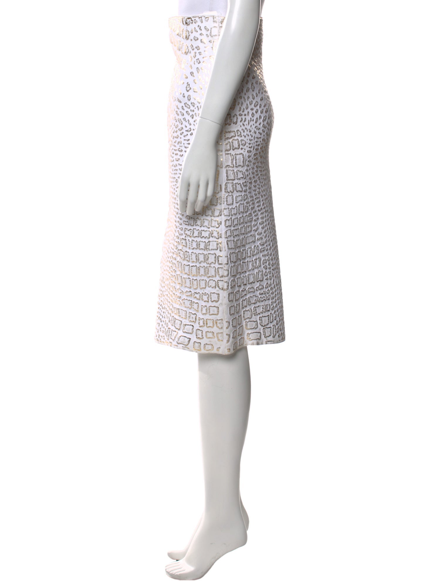 Alaïa Printed Knee-Length Skirt