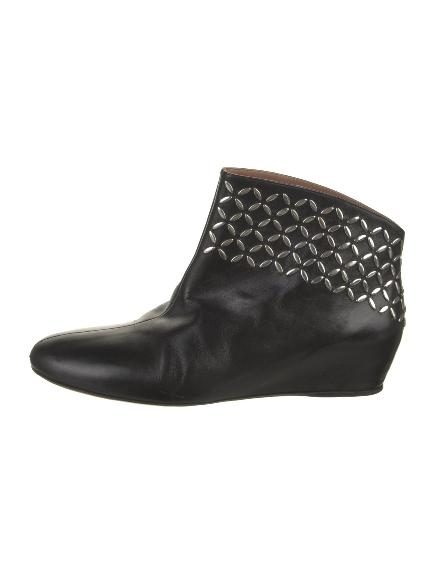 Alaïa Leather Studded Accents Boots
