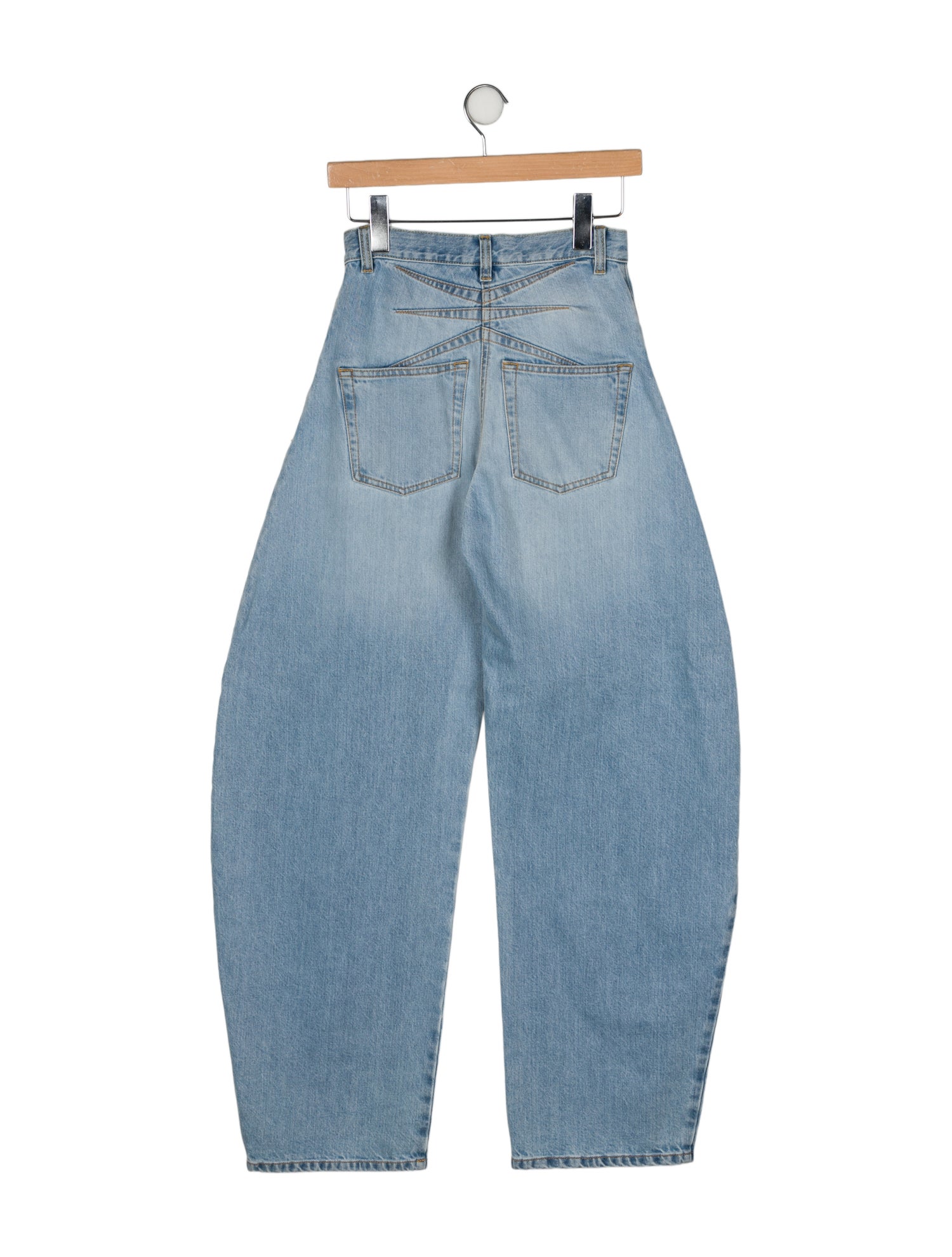 Alaïa Mid-Rise Wide Leg Jeans