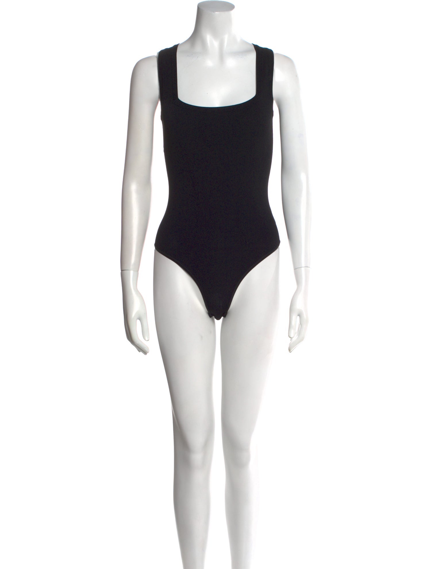 Alaïa Square Neckline Sleeveless Bodysuit