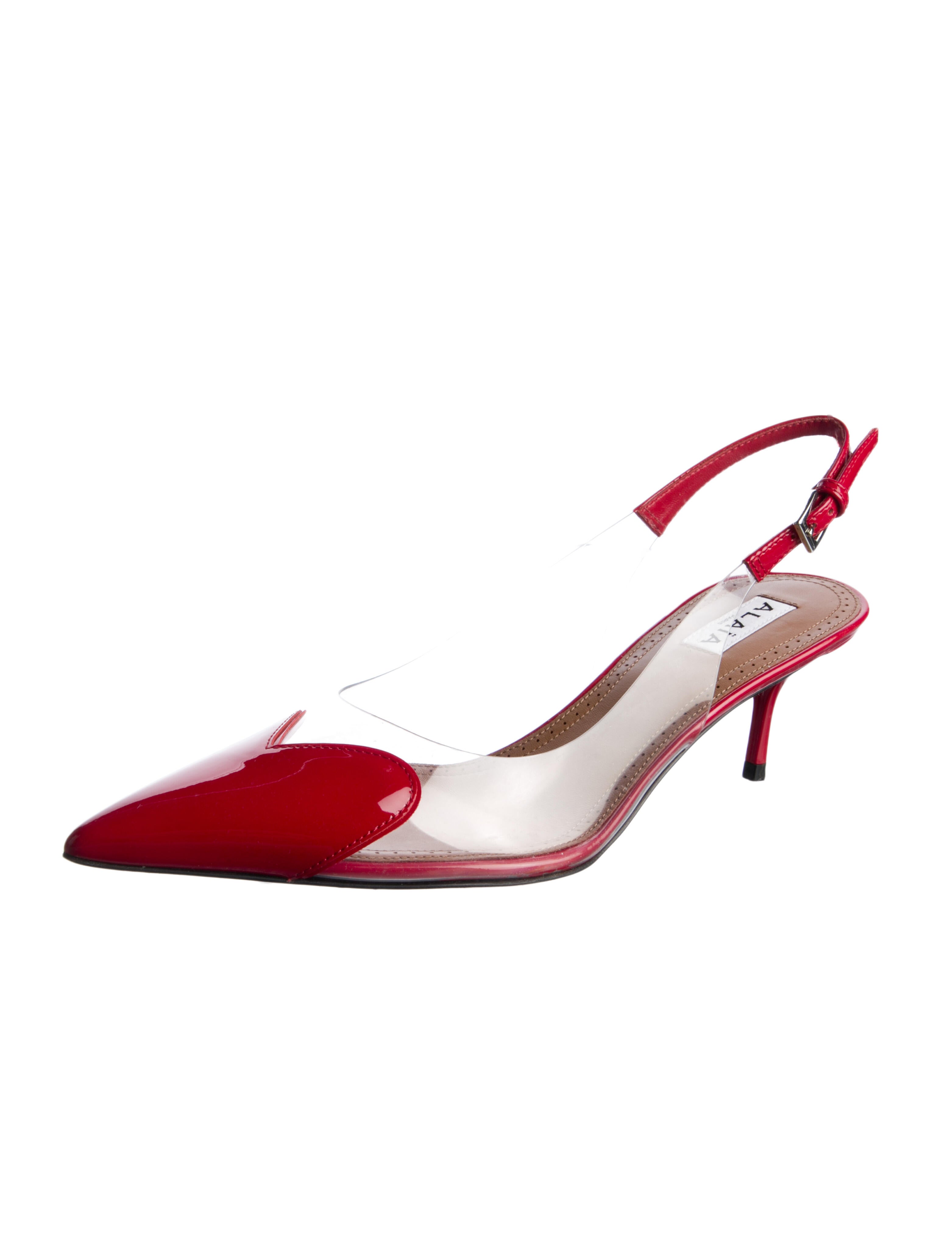 Alaïa Patent Leather Slingback Pumps