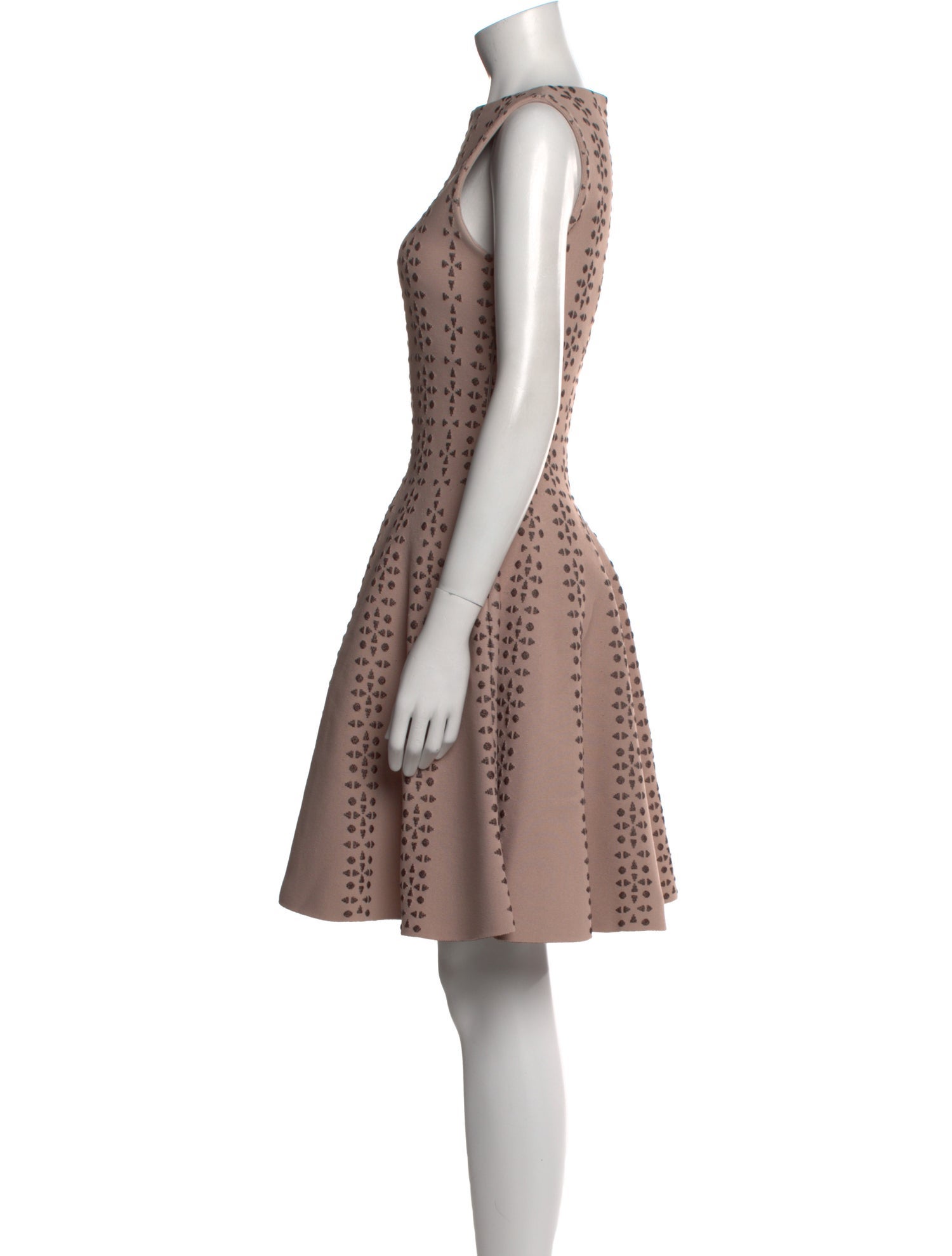 Alaïa Bateau Neckline Mini Dress