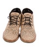 Alaïa Suede Lasercut Accents Lace-Up Boots