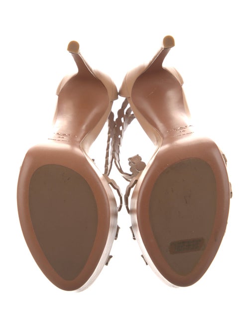 Alaïa Leather T-Strap Sandals