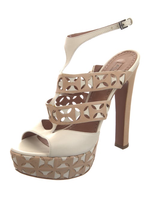 Alaïa Leather Patterned Sandals