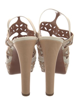 Alaïa Leather Patterned Sandals