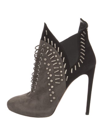 Alaïa Suede Patterned Boots