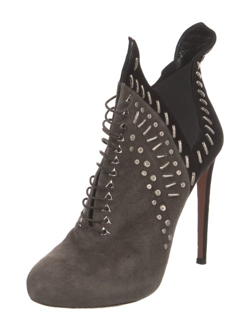 Alaïa Suede Patterned Boots
