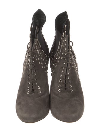 Alaïa Suede Patterned Boots