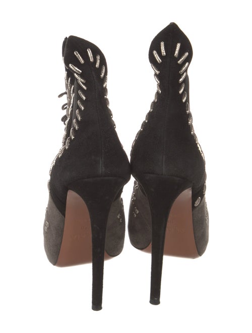 Alaïa Suede Patterned Boots