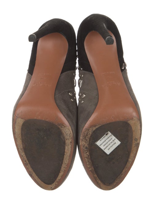 Alaïa Suede Patterned Boots