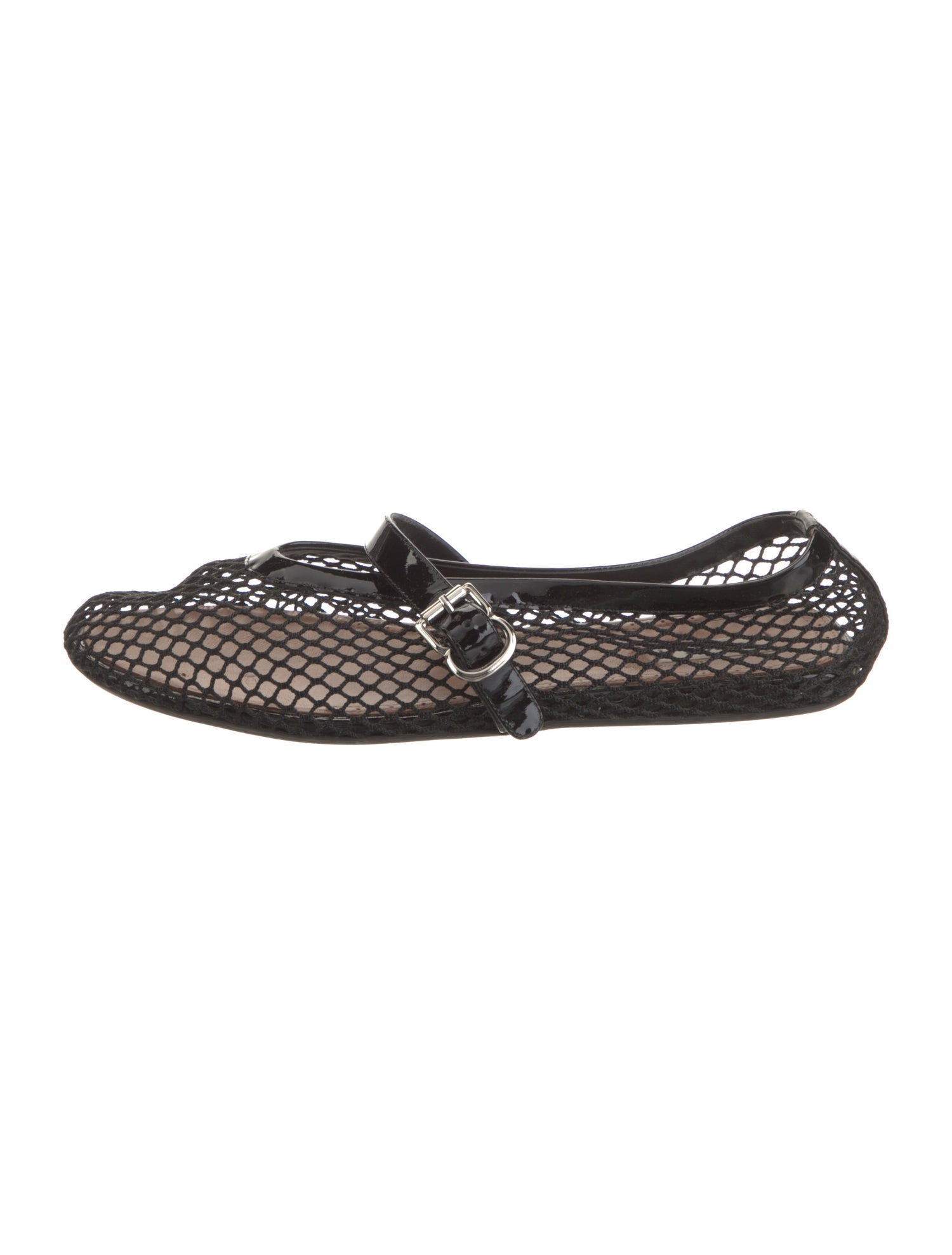 Alaïa Mary Jane Mesh Mary Jane Flats