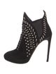 Alaïa Suede Studded Accents Lace-Up Boots