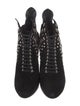 Alaïa Suede Studded Accents Lace-Up Boots