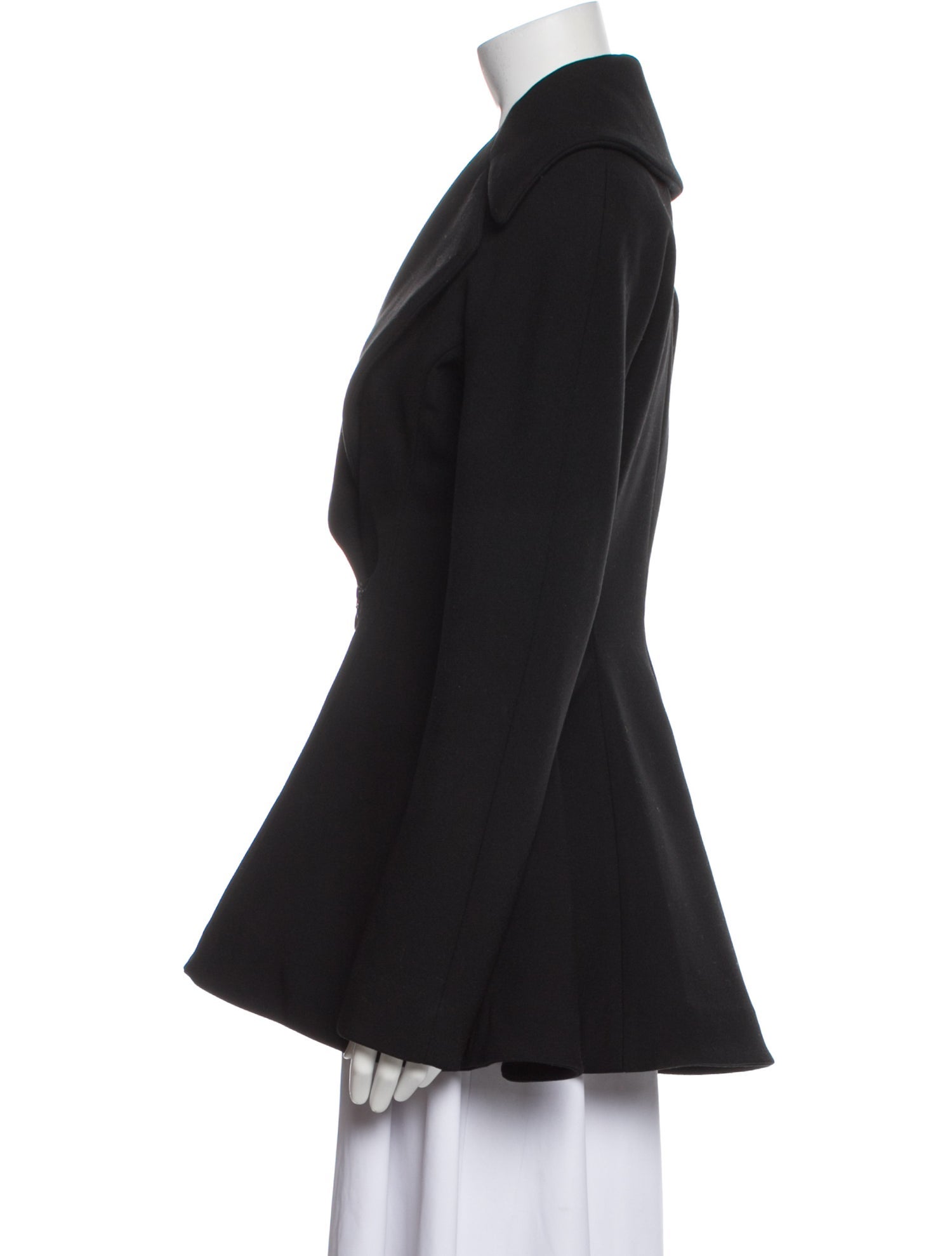 Alaïa 2024 Flare Wool Princess Coat Coat