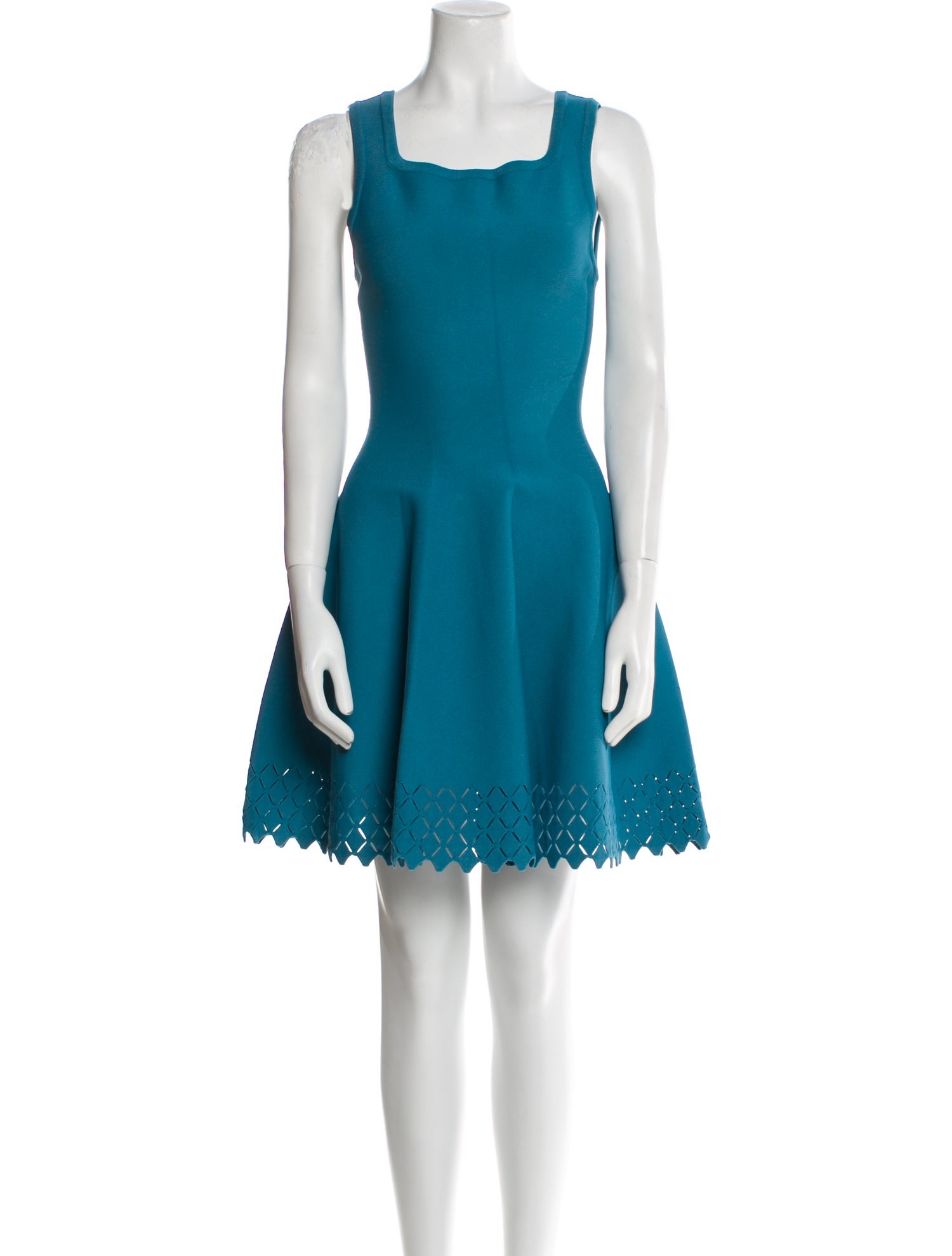 Alaïa Square Neckline Mini Dress