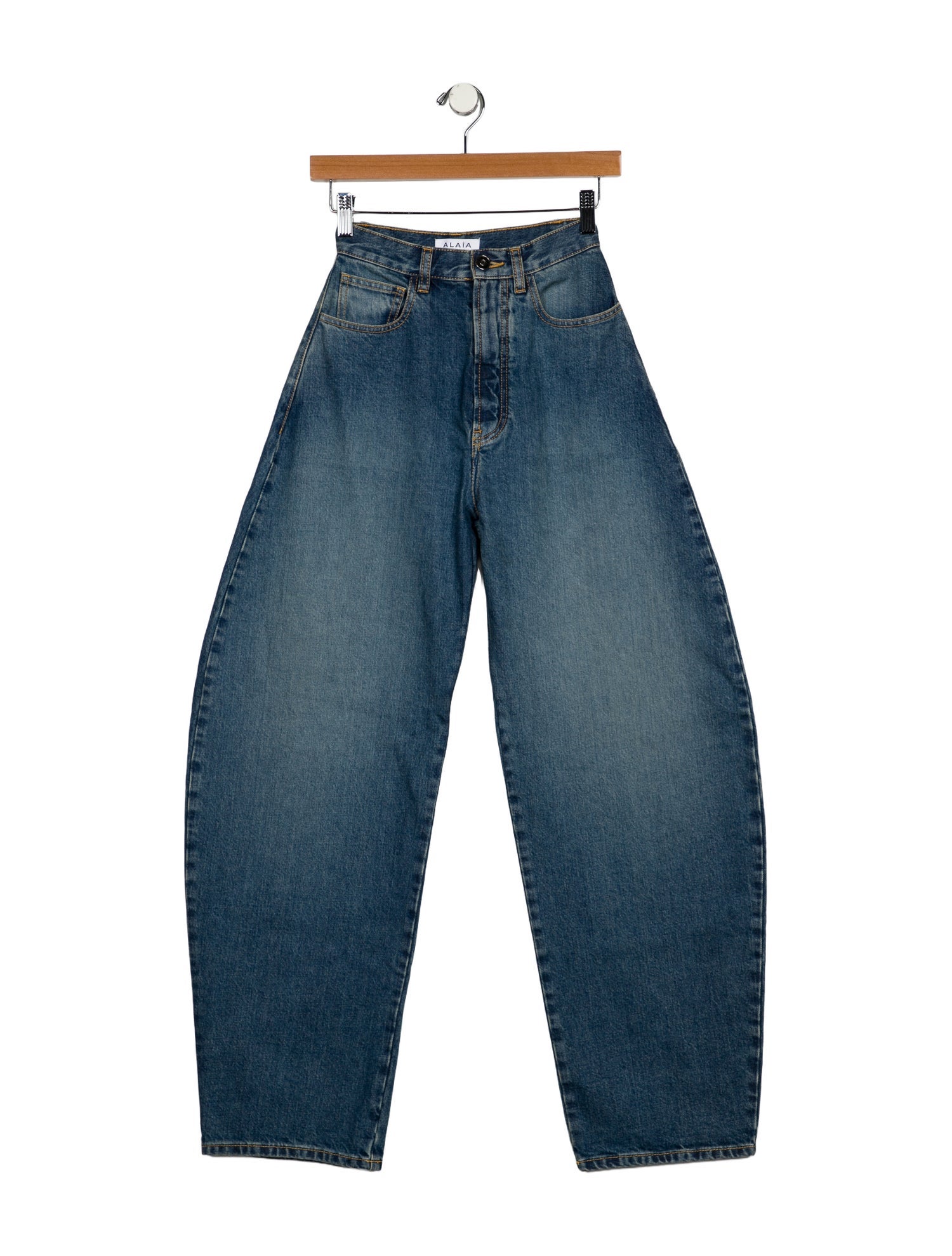 Alaïa High-Rise Wide Leg Jeans