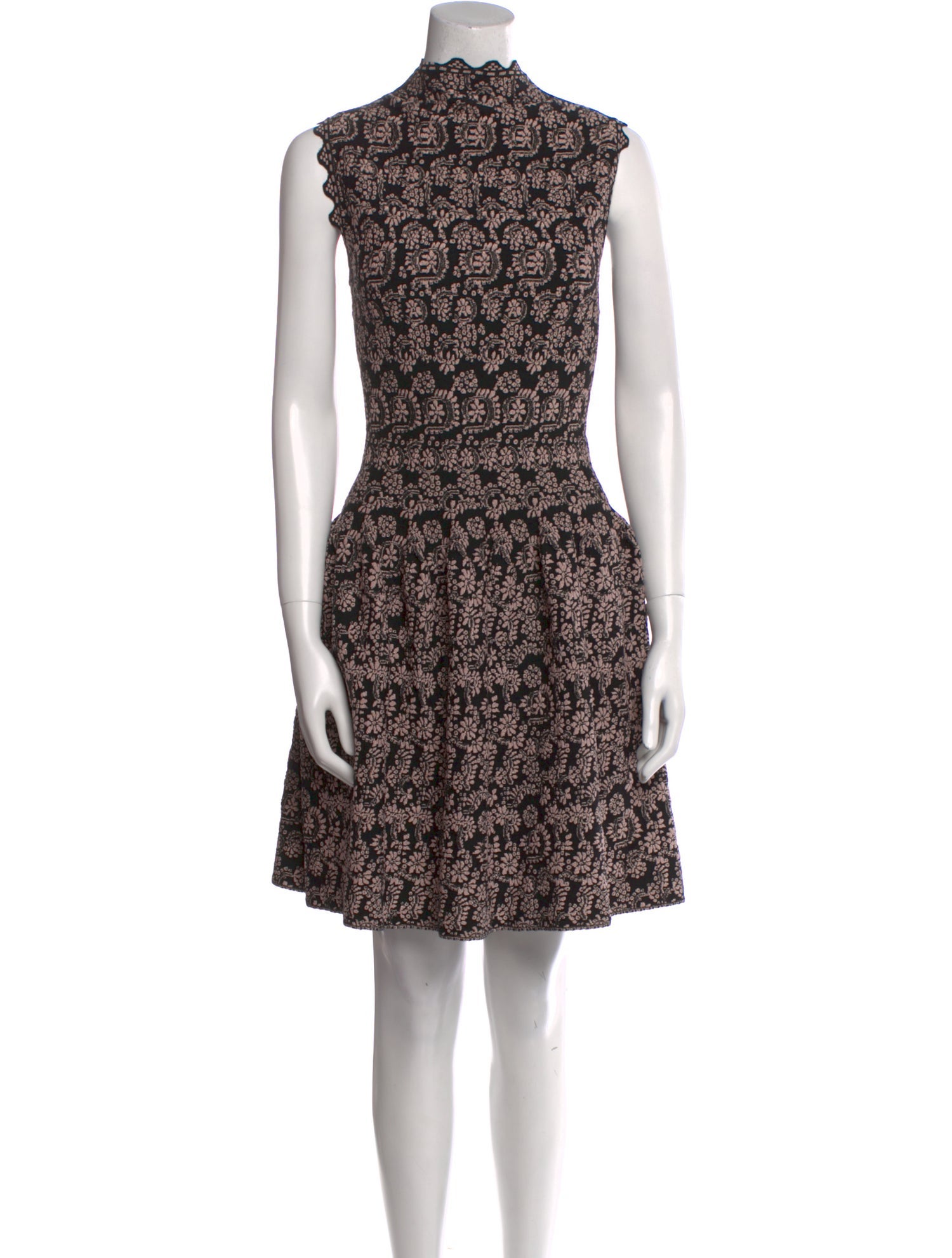 Alaïa Floral Print Mini Dress