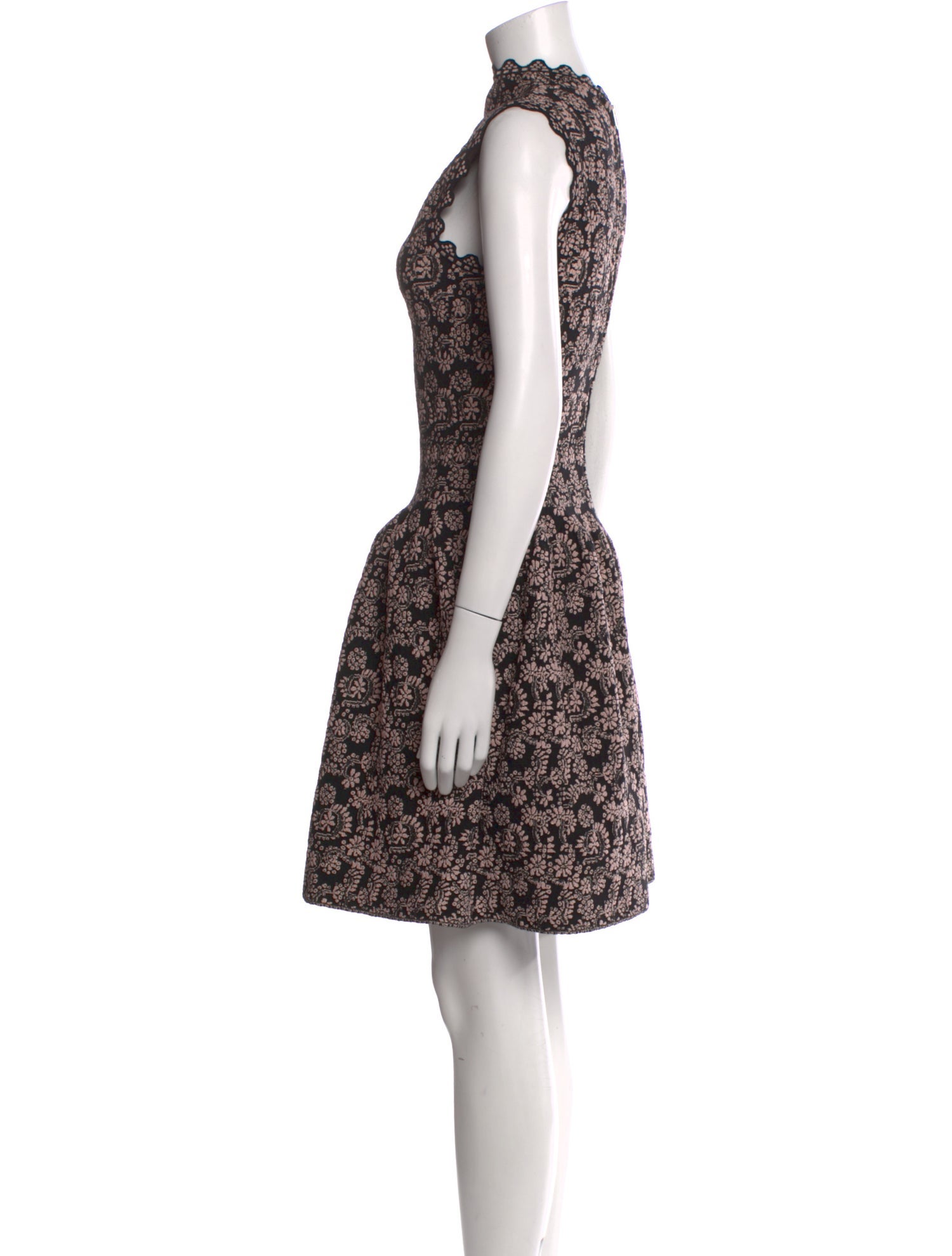 Alaïa Floral Print Mini Dress